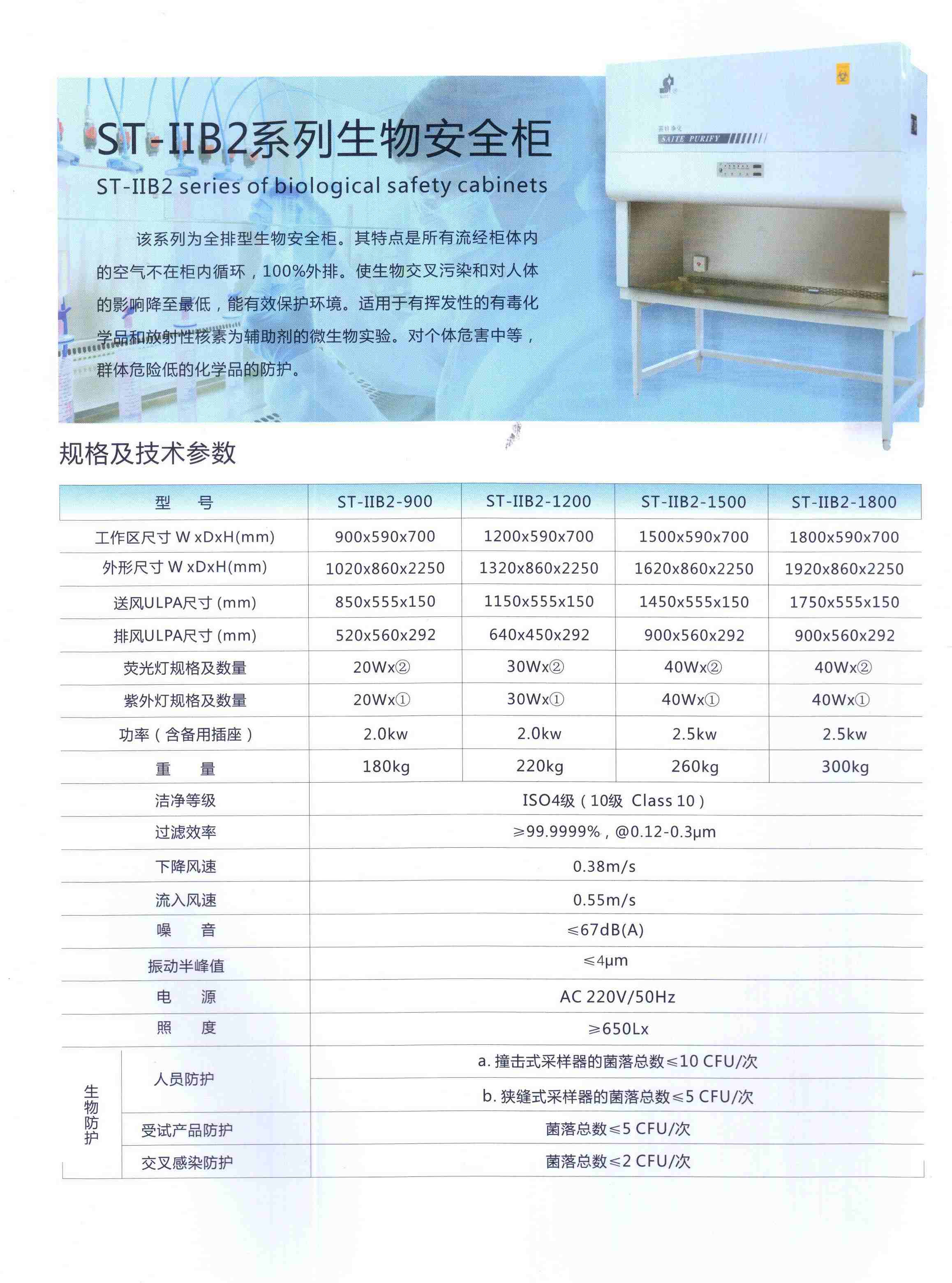 實驗室/潔凈室/潔凈廠房生物安全柜