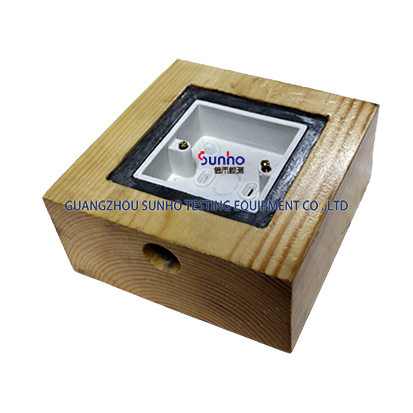 试验插座测试木盒/松木槽　SH9419　Installation wood box pine slot