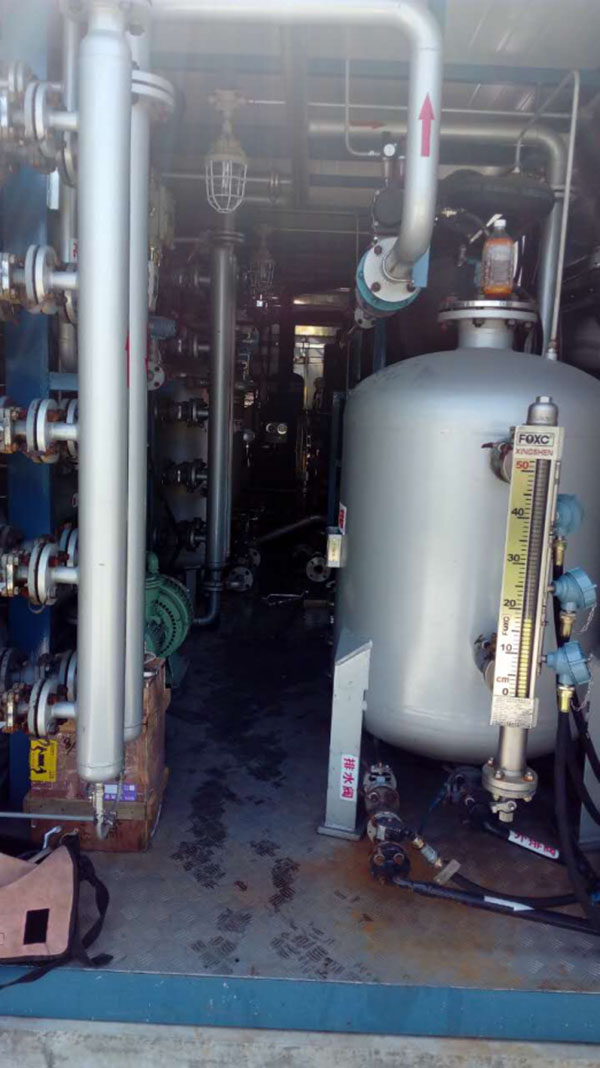 三井水润滑无油主机在油气回收设备的使用