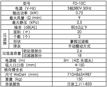 AMANO可移动式除尘器FD-10C