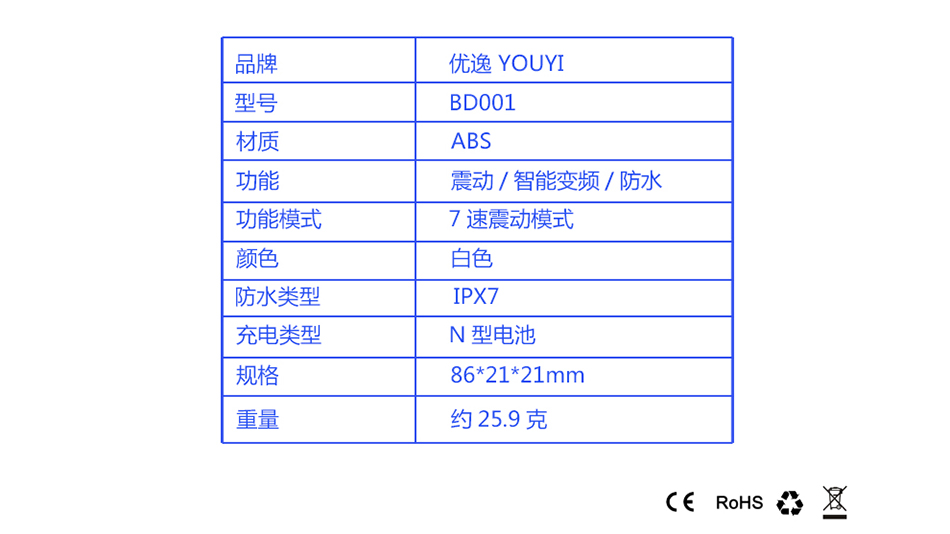 優(yōu)逸（youyi）小型震動 便攜變頻跳蛋 時尚成人情趣用品 女用自慰器陽具 性器具