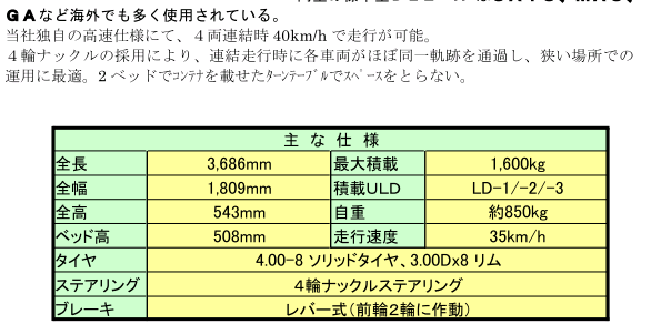 H.DLE四轮双牵引拖车HANAOKA花冈车辆