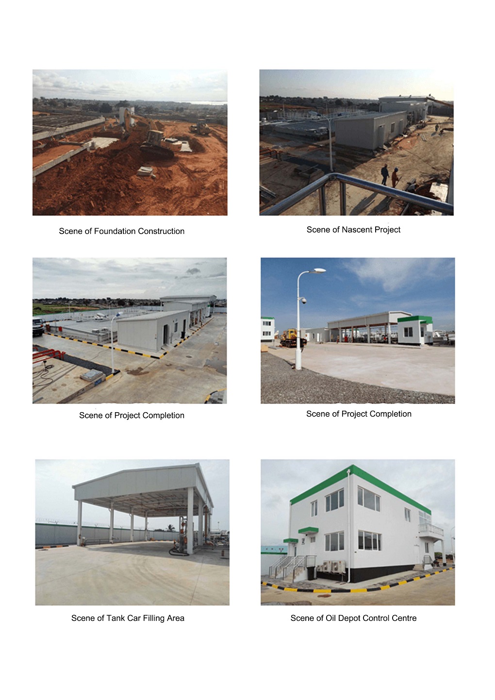 Subcontract Project of Civil Construction of Luanda Airport Oil Depot, Angola Subcontract Project of Civil Construction of Luanda Airport Oil Depot, Angola