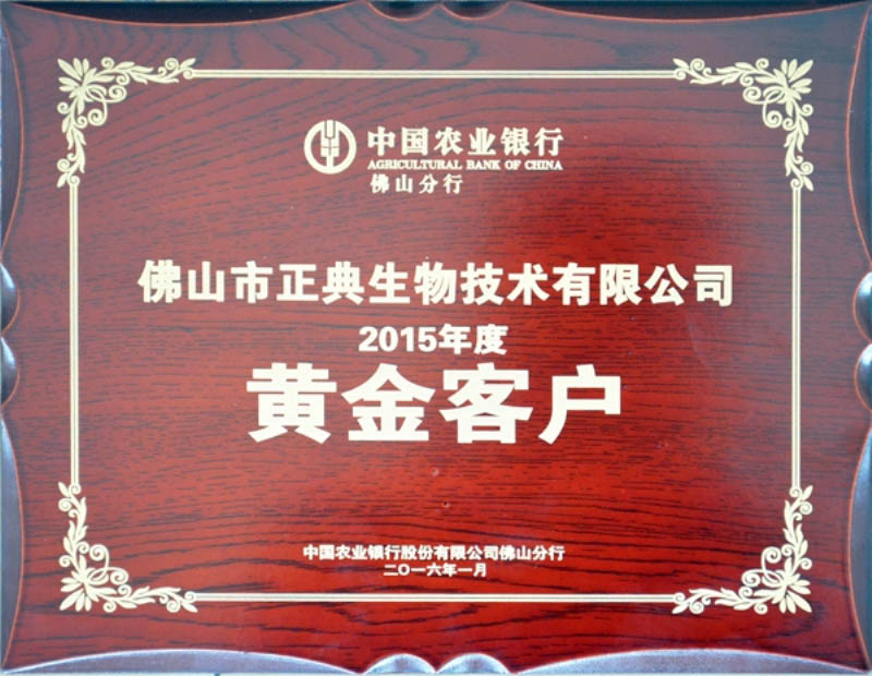 中国农业银行“黄金客户”－2015