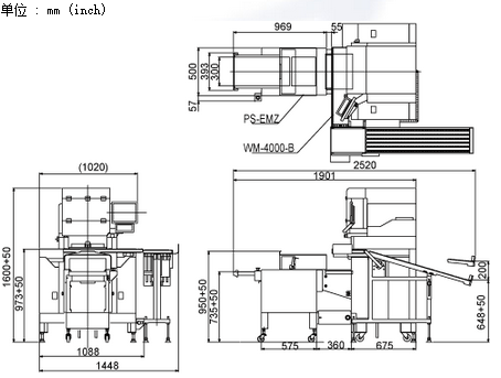 日本ISHIDA石田包装机WM-4000-B+PS-EMZ