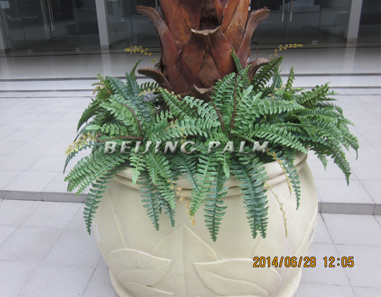 The artificial plant decoration project of International Trade City in Guiyang southwest finished .