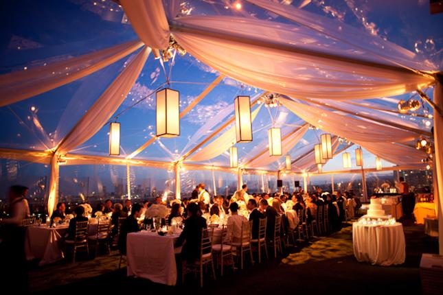 Wedding party marquee tent