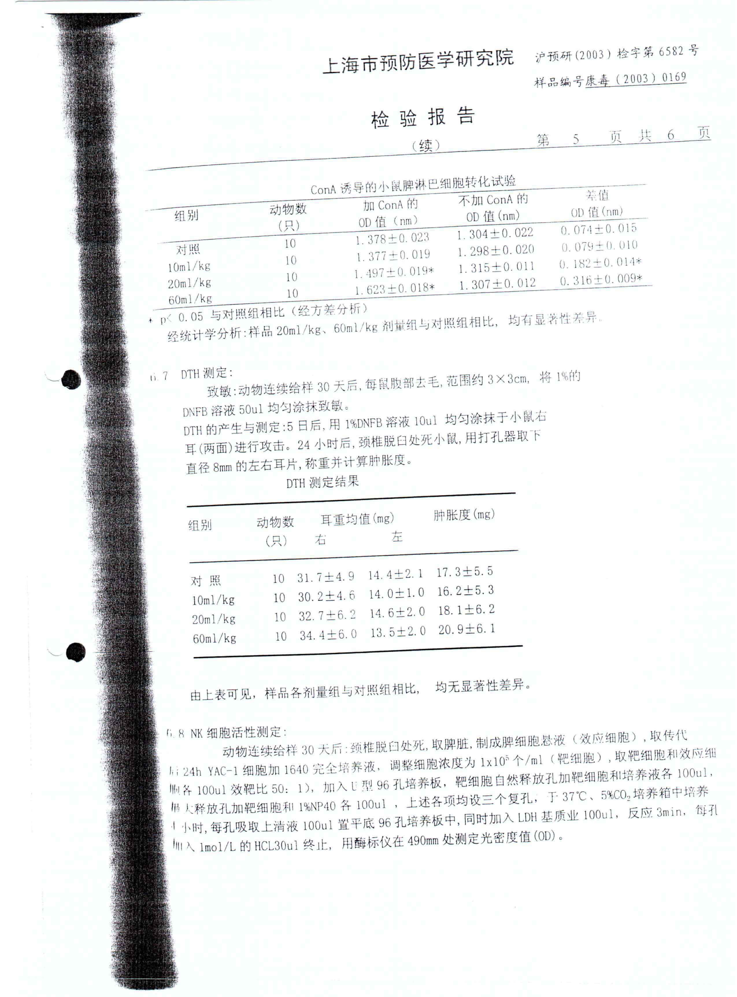 日加满饮品（小绿瓶）增强免疫力功效报告