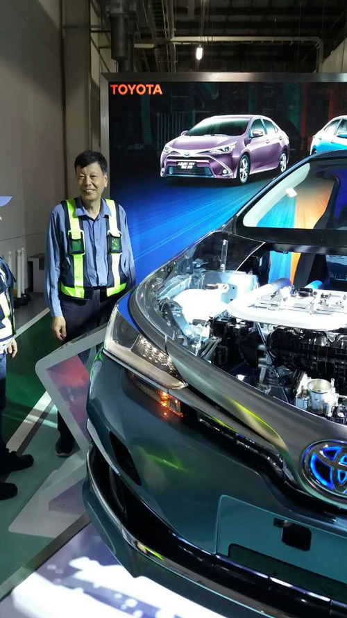 2016年丰田汽车零部件有限公司我司领导指导安装工作