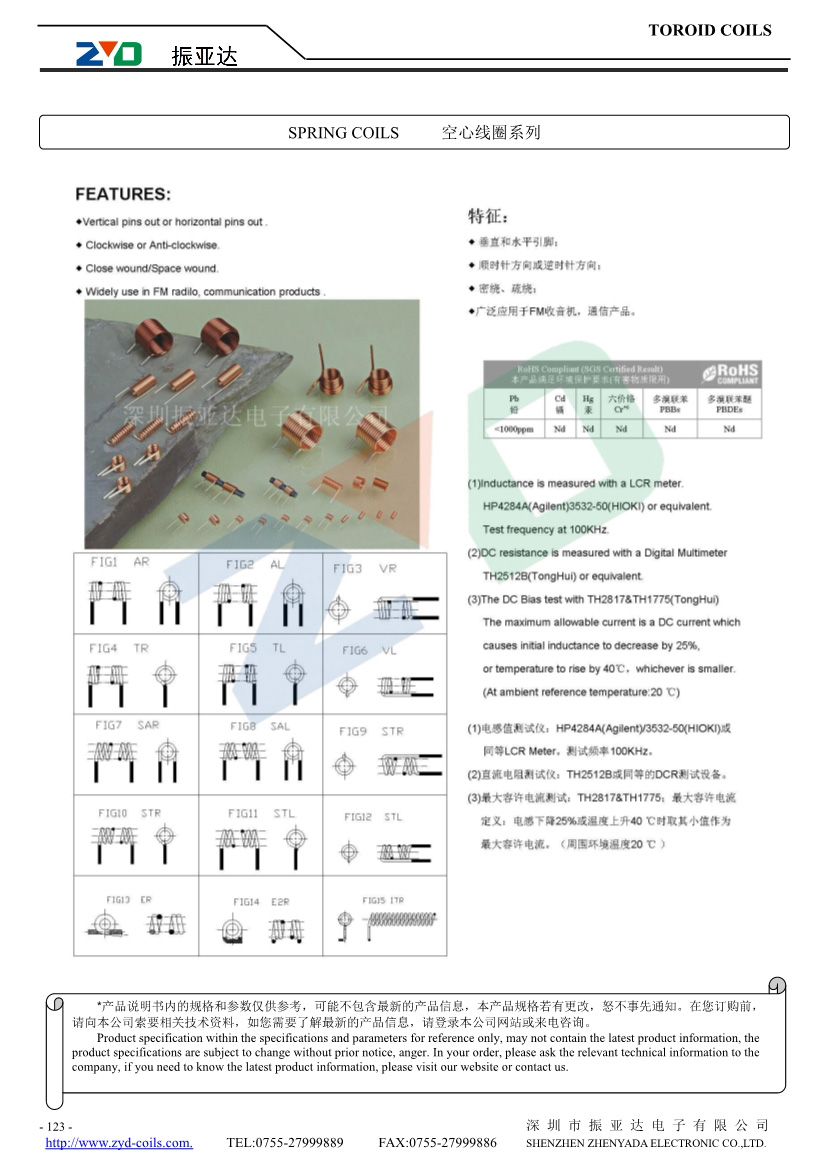 空芯线圈系列