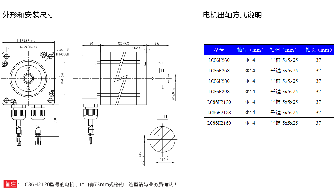 两相86系列（1.8°）闭环步进电机