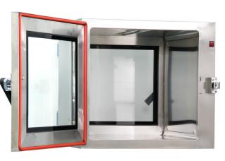 Ordinary electronic interlocking stainless steel transfer window