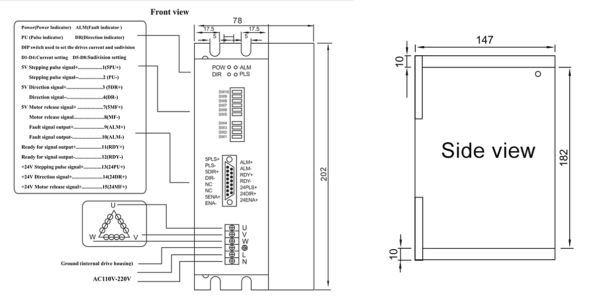 LC3722A Nema42/51 digital driver