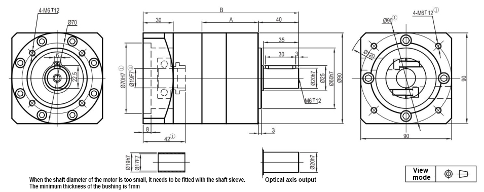 PLF90 Series Planetary reducer 