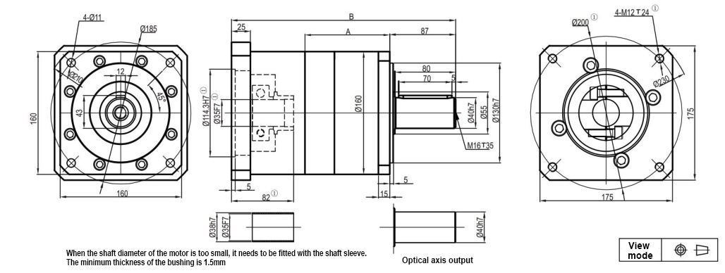 PLF160 Series Planetary reducer