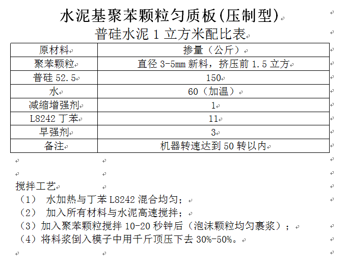 水泥基聚苯颗粒匀质板