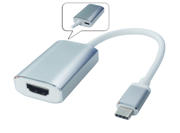 Type C M TO HDMI Female wiht Type C (PD Function) Adapter cable