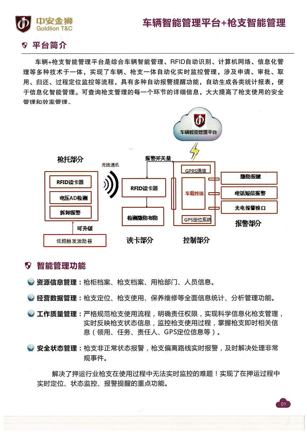 车辆智能管理平台+枪支智能管理