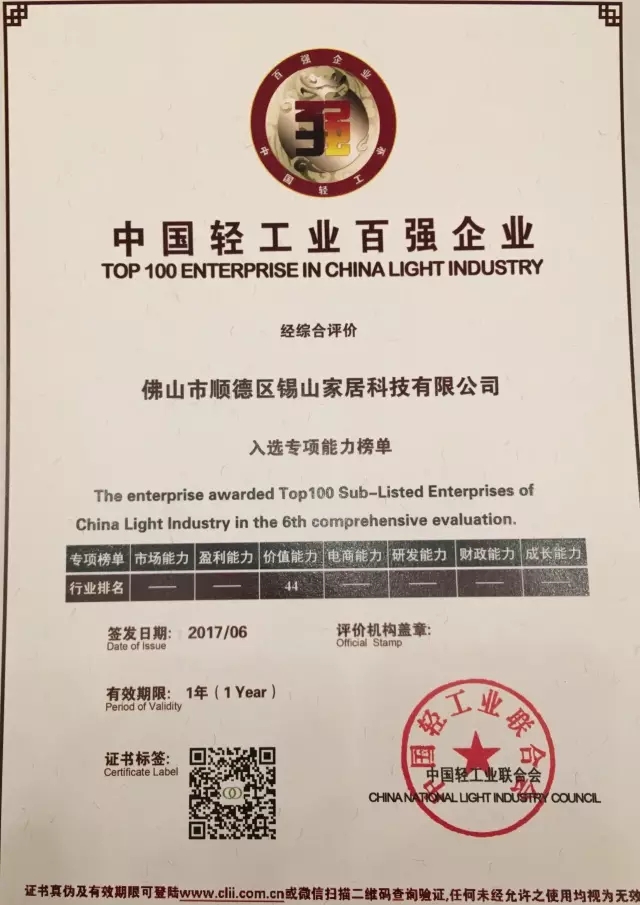 中国轻工业百强榜单出炉，agio获“中国轻工业百强企业”殊荣！