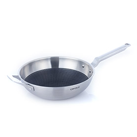 Royal sculpture stainless steel wok