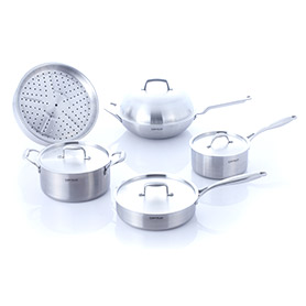 Royal sculpture stainless steel cookware series 