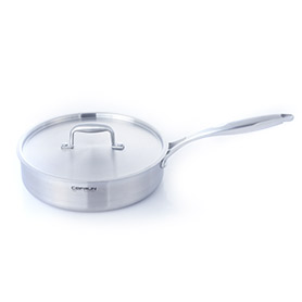 Royal sculpture stainless steel pan