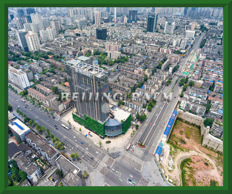 Artificial vertical greening wall project of Chengdu Future Centre