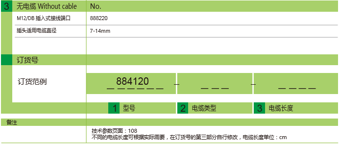 M12 分配器 M23 預(yù)制插頭