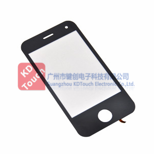 Flat resistive touch screen