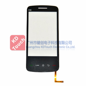 Flat resistive touch screen