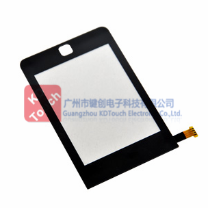 Flat resistive touch screen