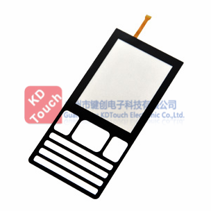 Flat resistive touch screen