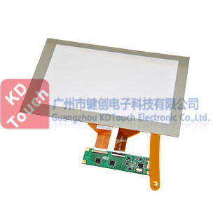 Projected capacitive touch screen