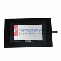 Flat resistive touch screen