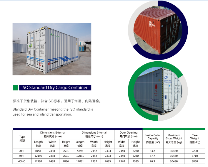 20FT Standard Dry Cargo Container
