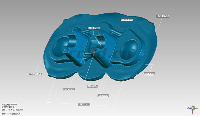 Motorcycle accessories 3D scanning case