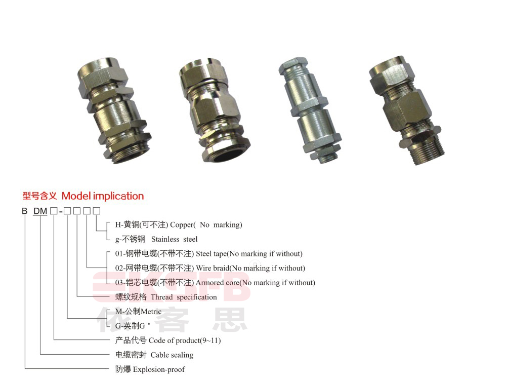 BDM-系列防爆電纜夾緊密封接頭