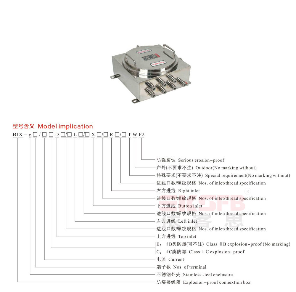 BJX-g系列防爆接线箱（ⅡB ⅡC DIP）