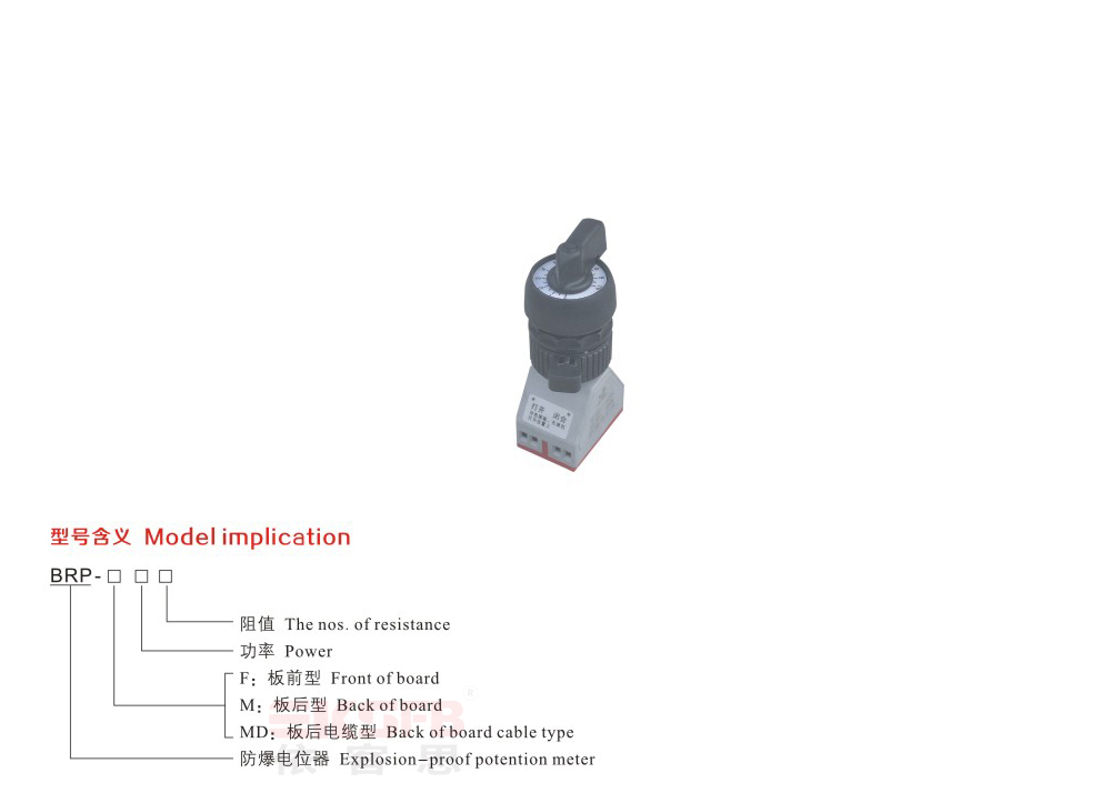 BRP系列防爆电位器