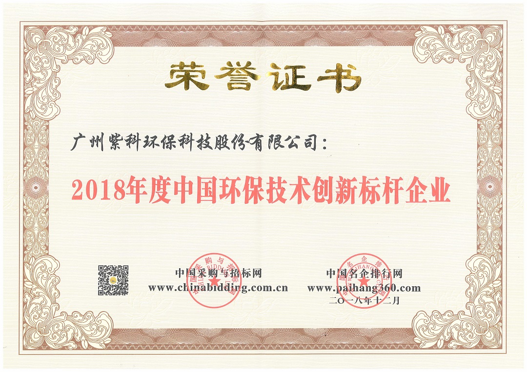 完美体育官网登录365wm荣获“2018年度中国工业废气治理设备优秀供应商”等奖项