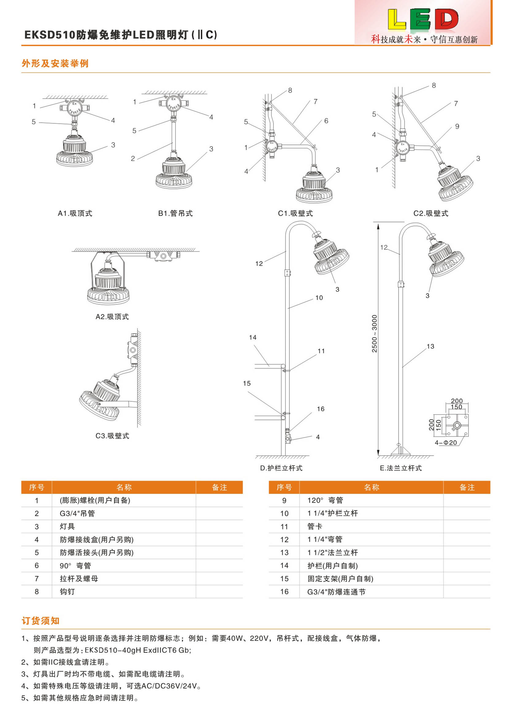 防爆免维护LED照明