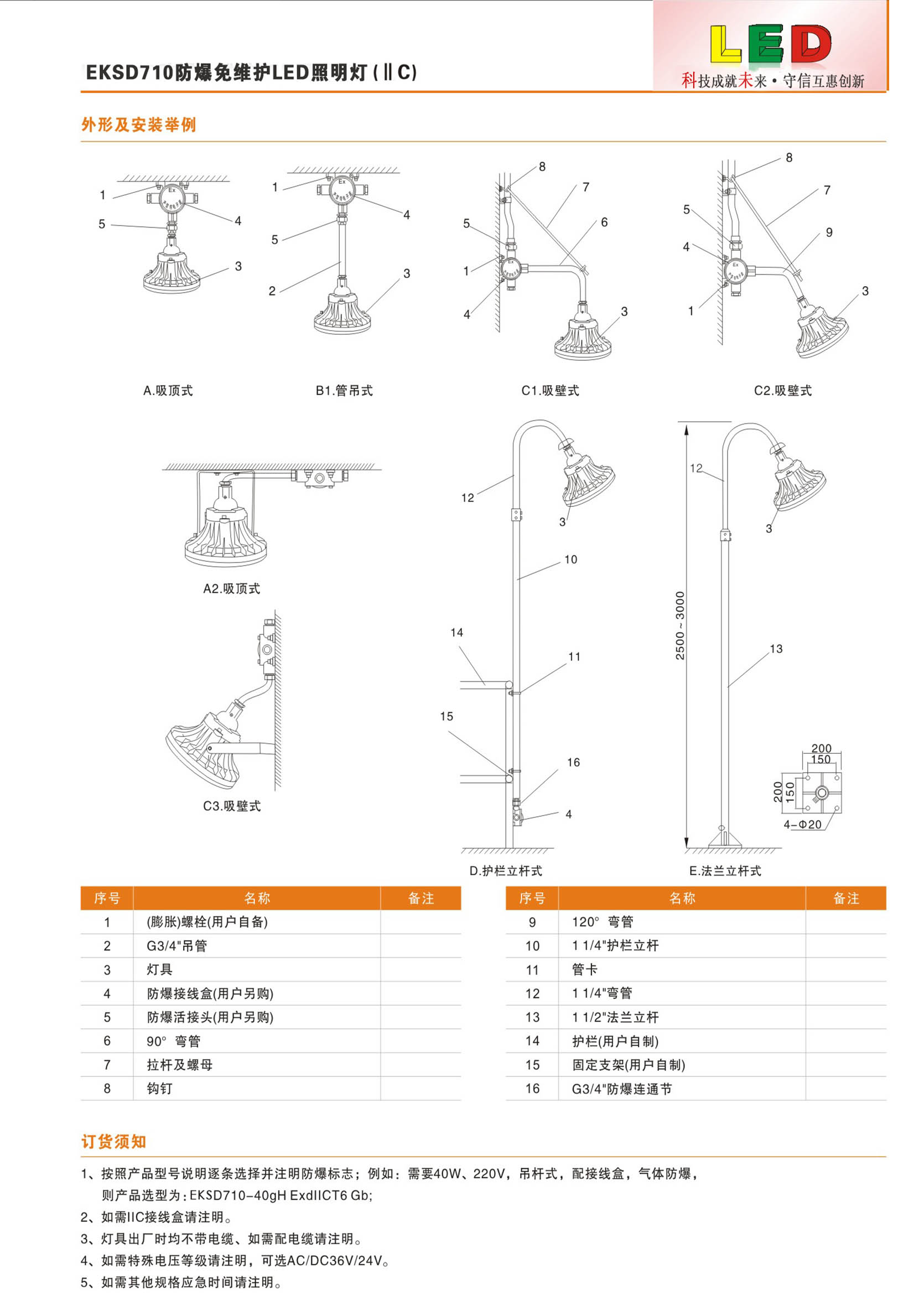 防爆免維護(hù)LED照明