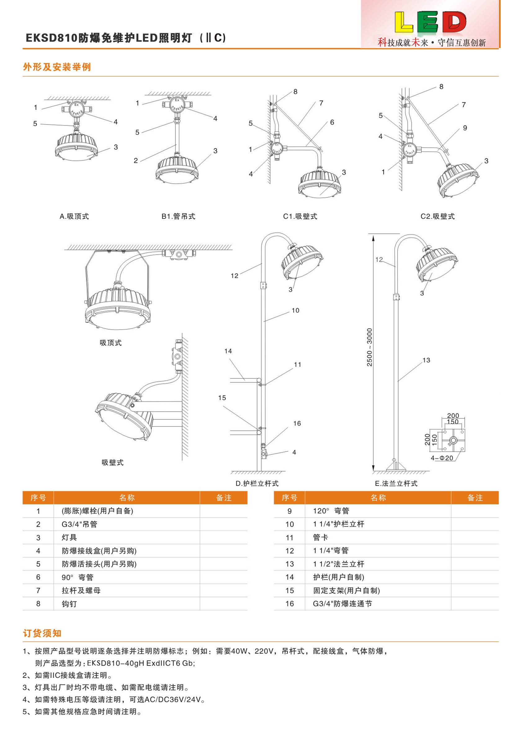 防爆免维护LED照明