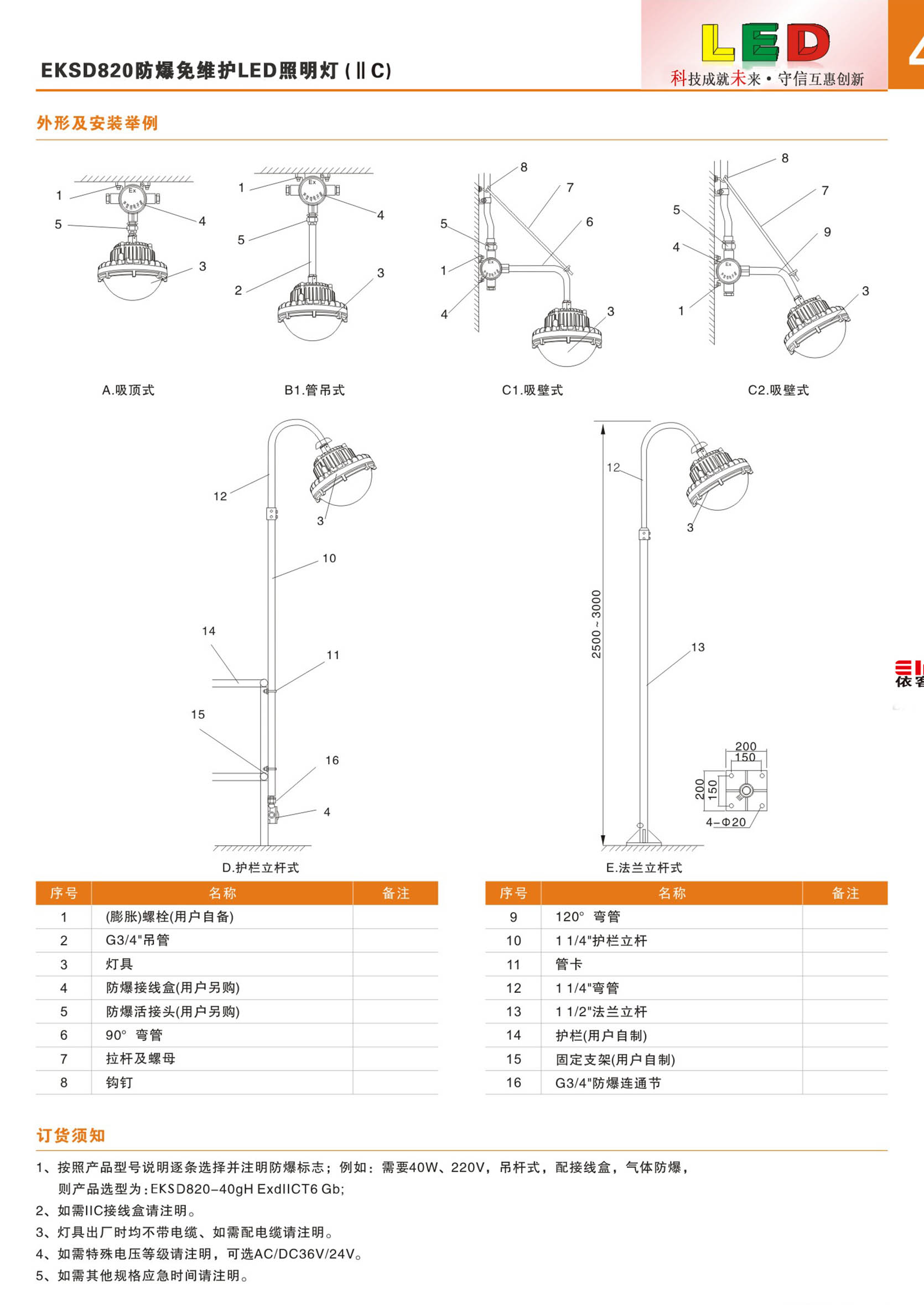 防爆免維護(hù)LED照明