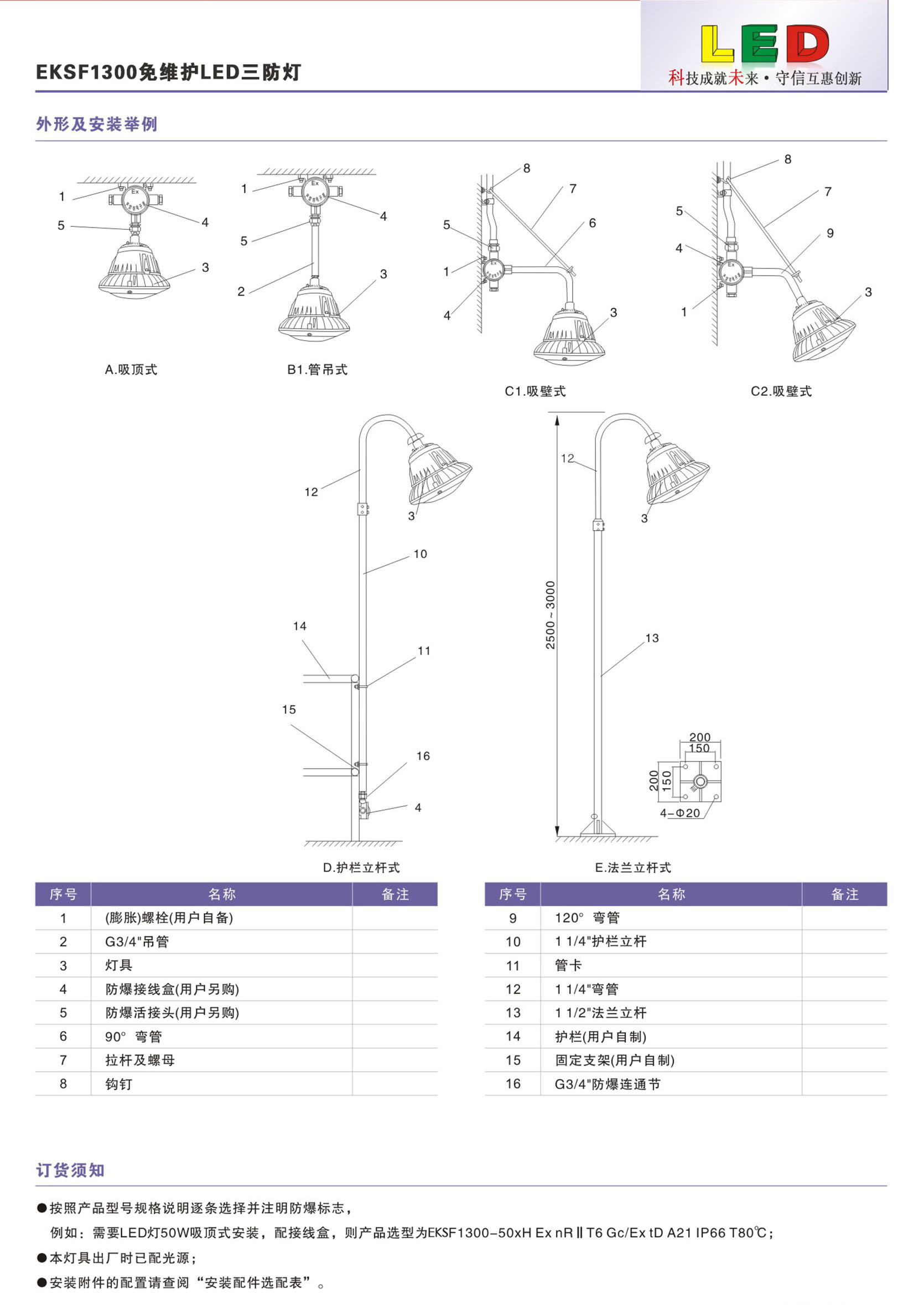 防爆免维护LED照明