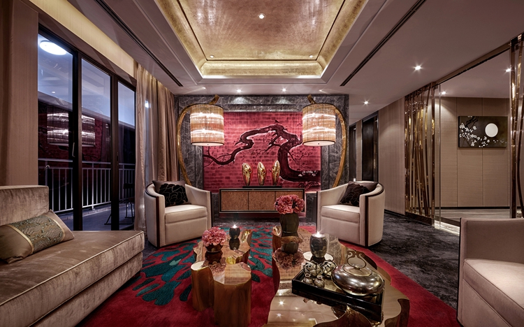 金色,红色中式风骨现代派。 金色,红色中式风骨现代派。