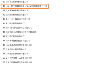 武漢導(dǎo)航院入選2017年“瞪羚企業(yè)”