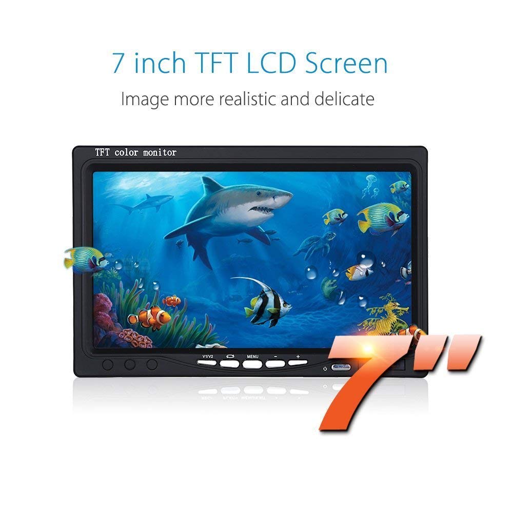 Eyoyo Portable 7 inch LCD Monitor Fish Finder Waterproof