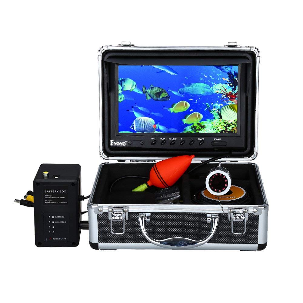 Eyoyo Portable 9 inch LCD Monitor Fish Finder HD 1000TVL Fishing