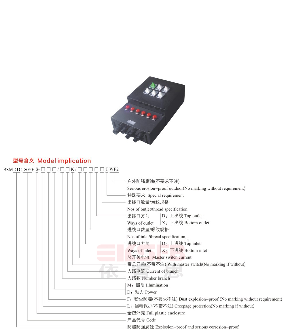 BXM（D）8050-S系列防爆防腐照明（动力）配电箱